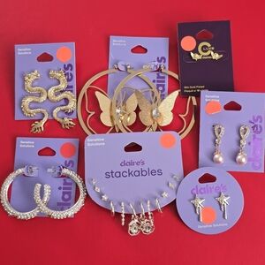 New Set of 7 Claire's Earrings Bundle